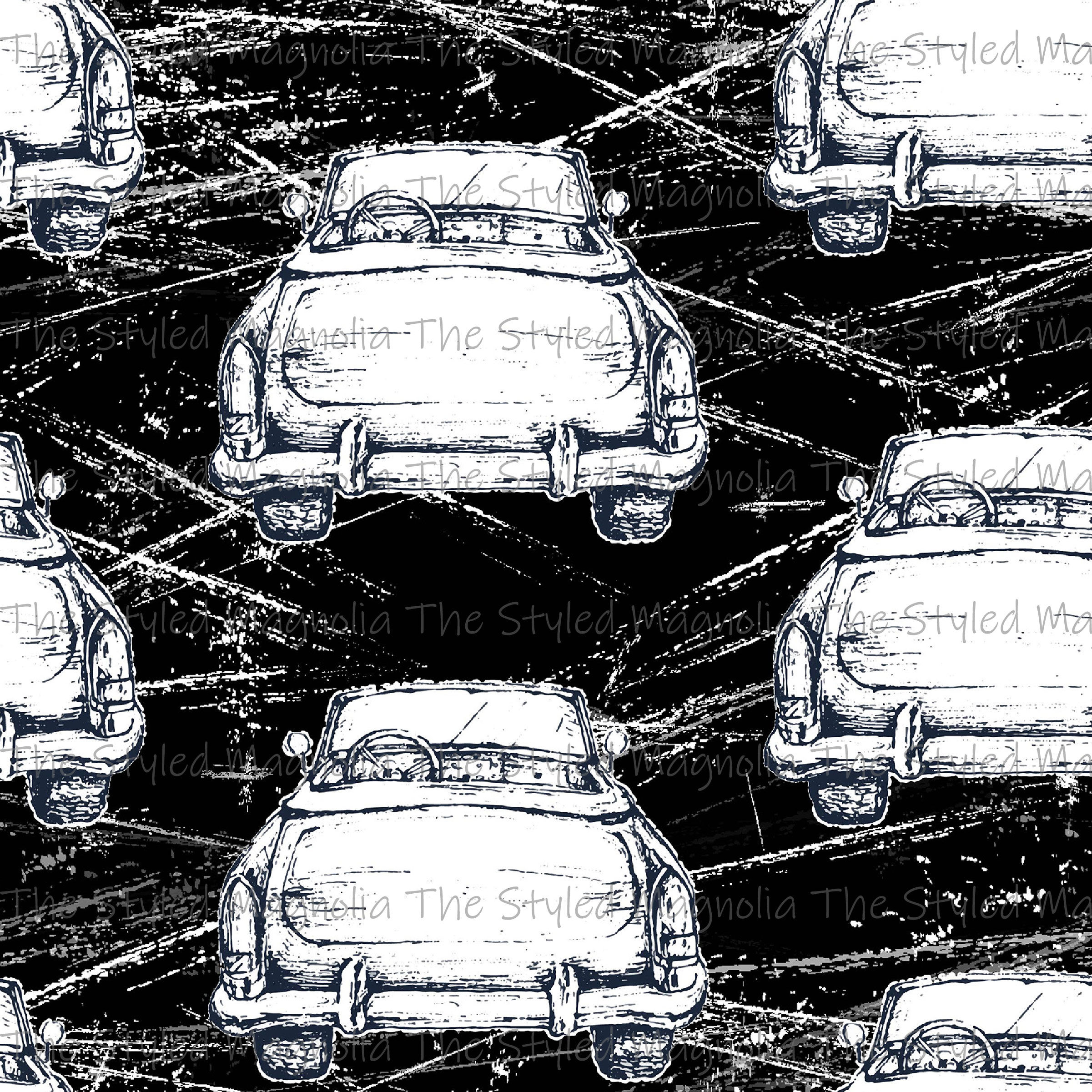 PICK-A-PRINT: GRUNGE RETRO CARS