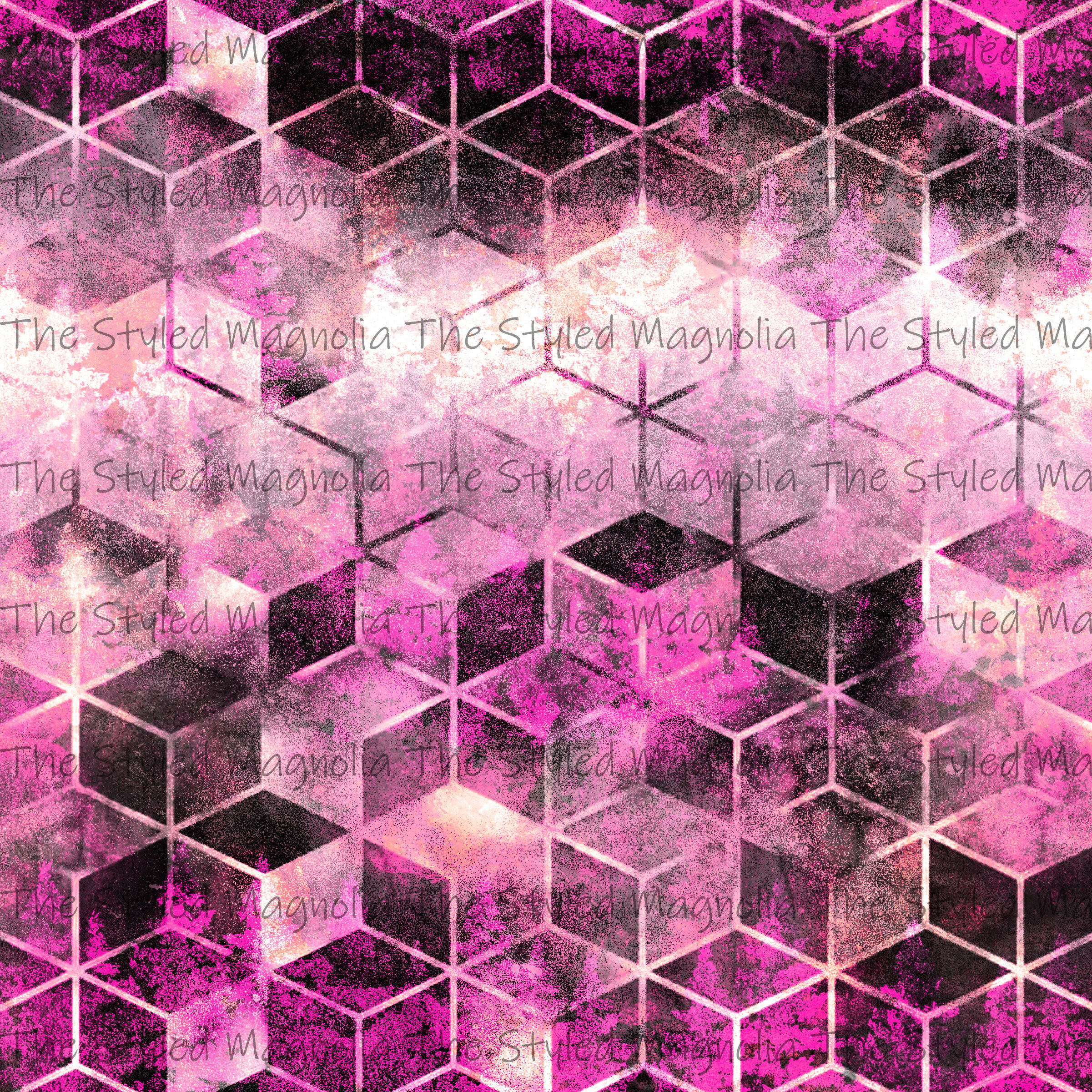 PICK-A-PRINT: PINK GEO FOREST