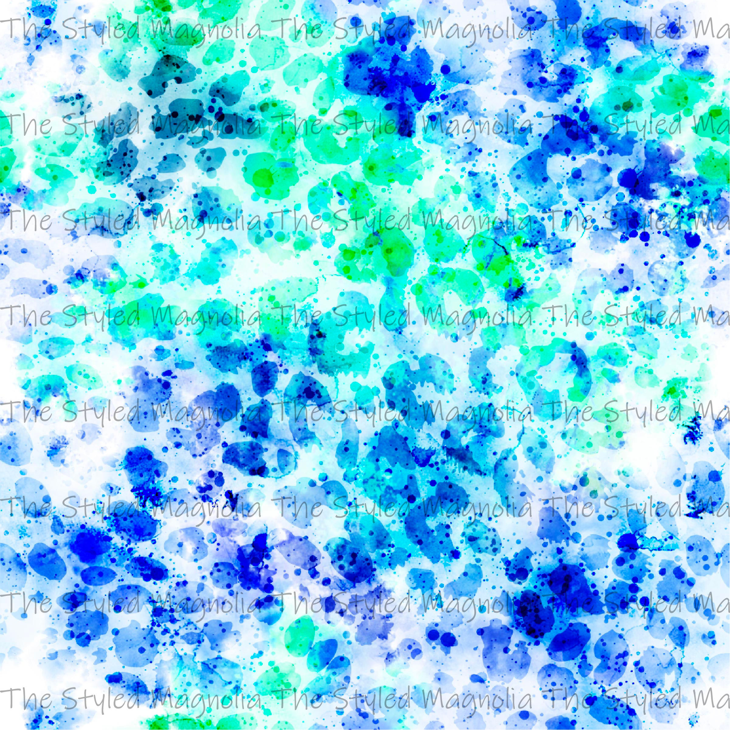 PICK-A-PRINT: LIME & BLUE LEOPARD