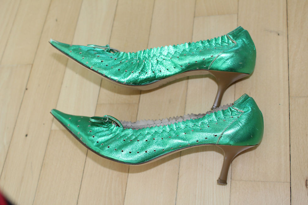 Thumbnail: Italian leather ballerina heels
