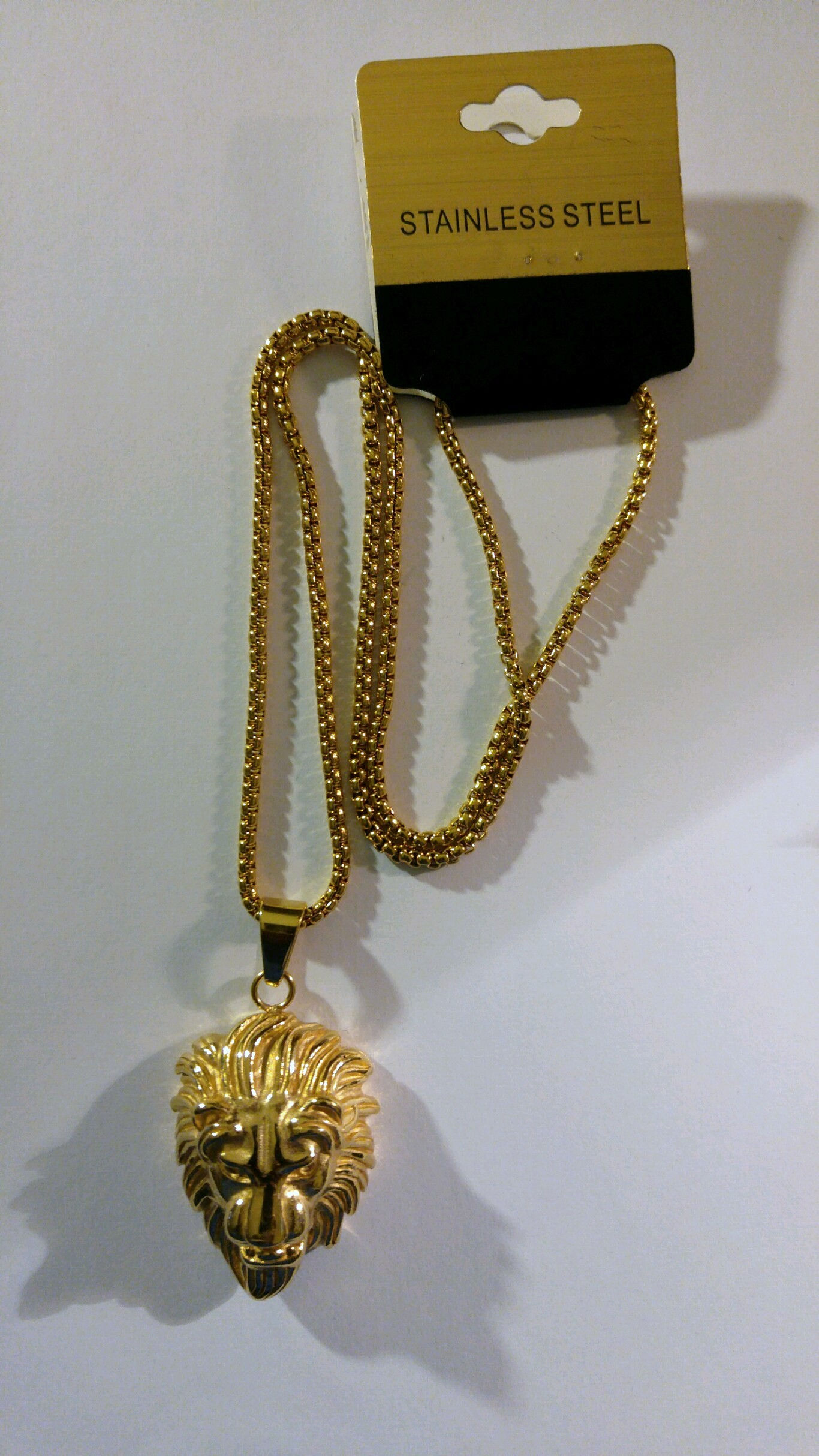 Stainless Steel Lion Necklace