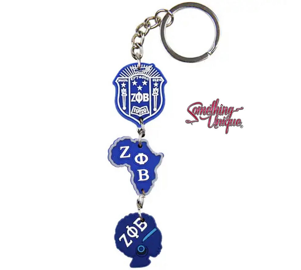 Zeta Phi Beta Keychain