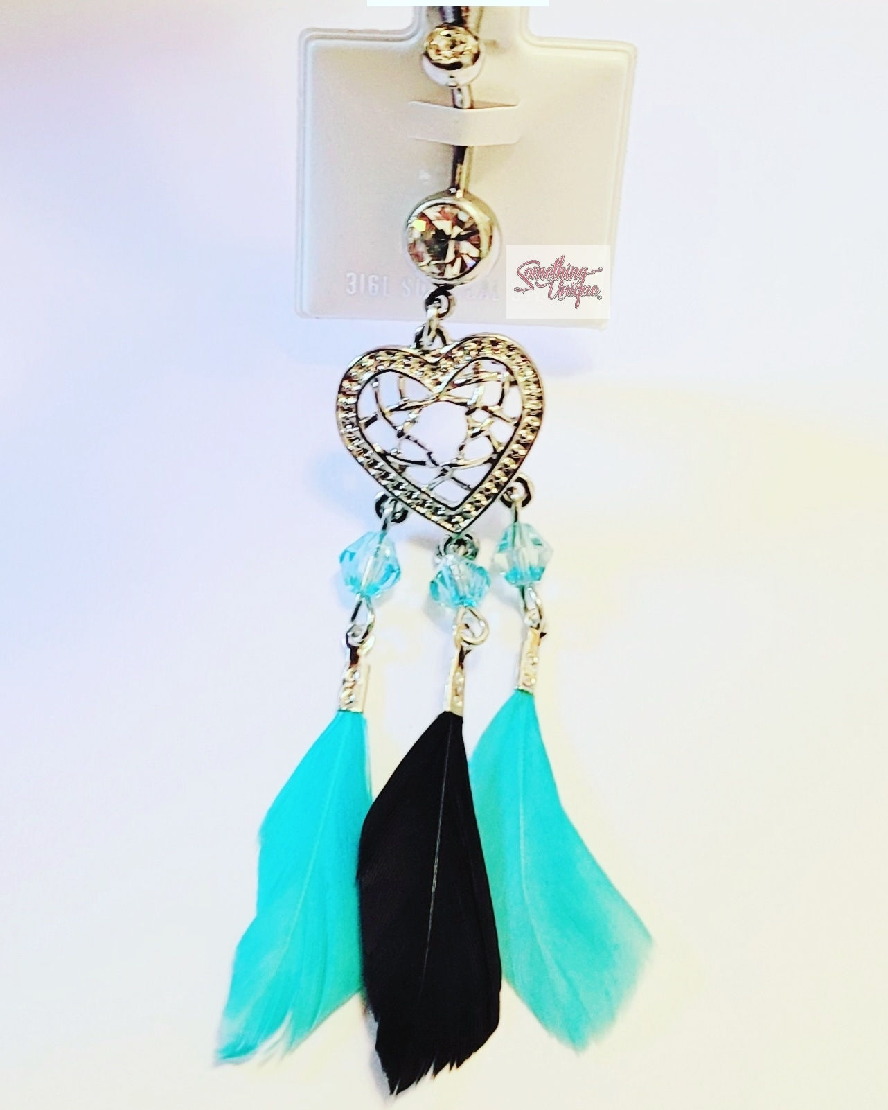 Heart Dream Catcher Belly Ring