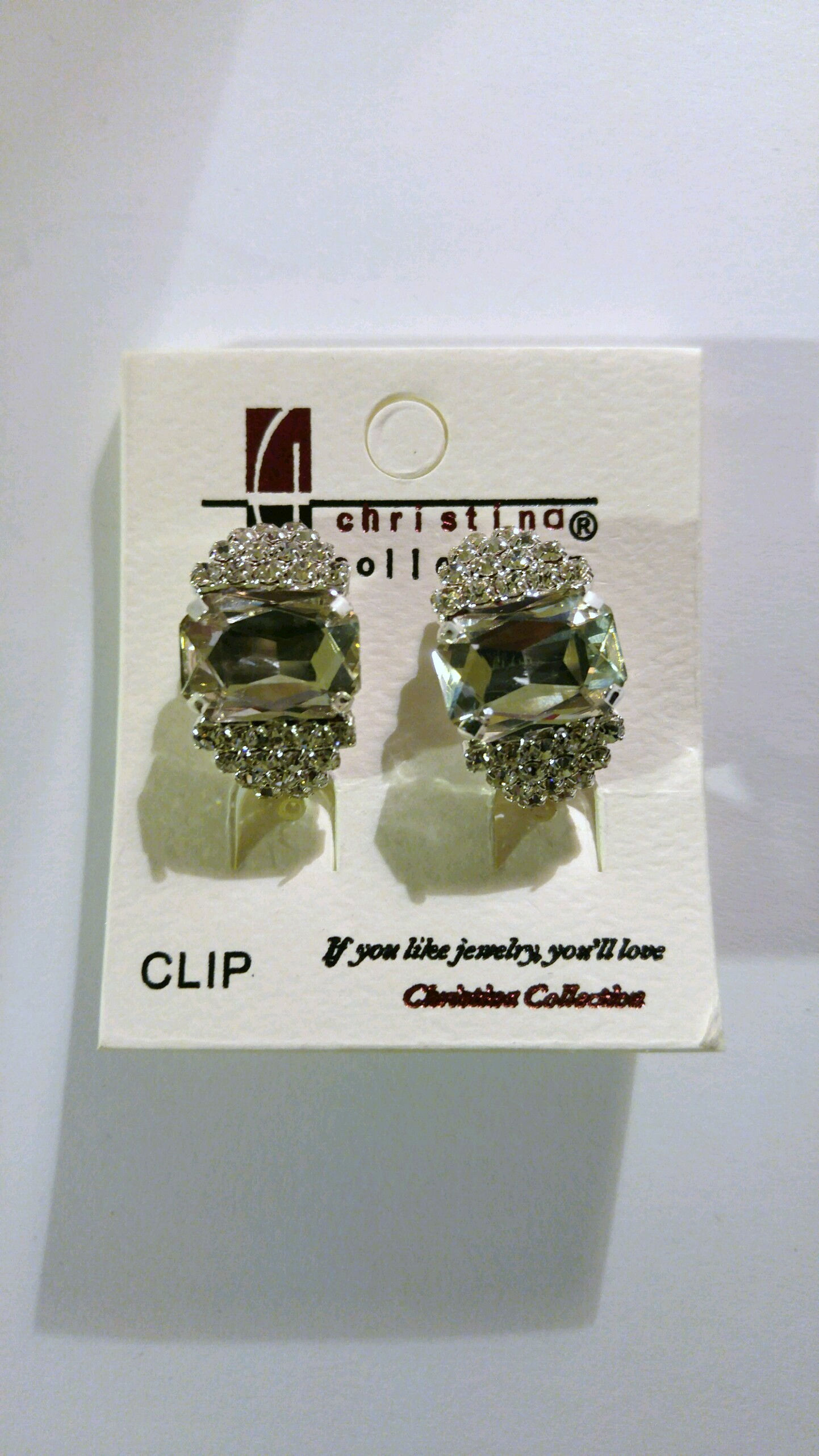 CZ Clip-On Earrings