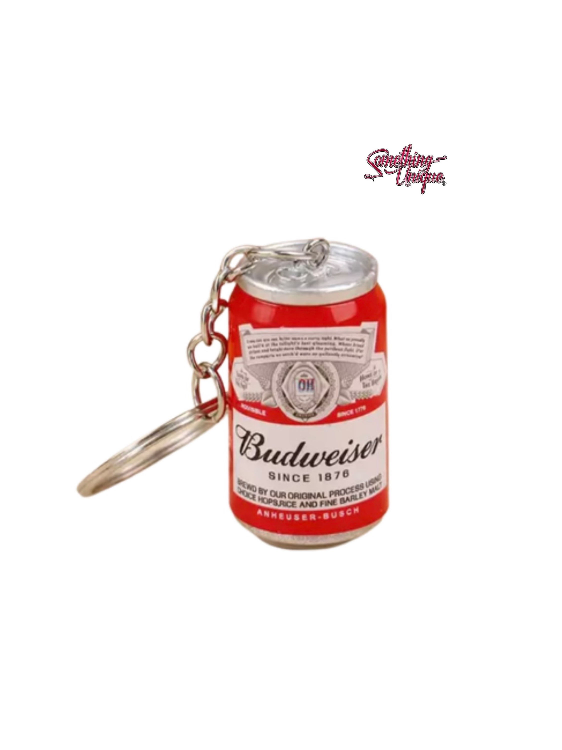 Budweiser Can Keychain 