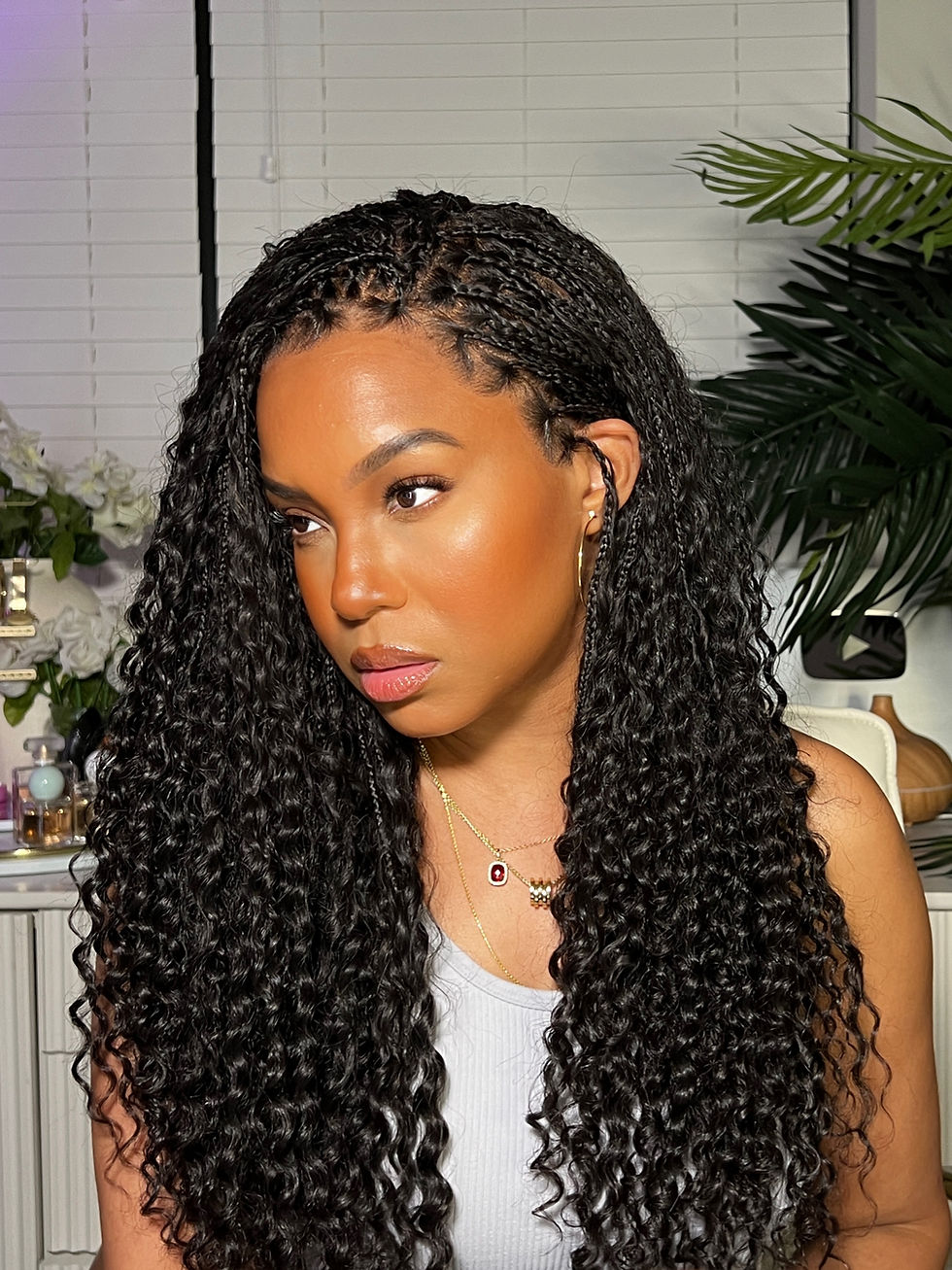 Thumbnail: FlowerSeason 20" Boho Box Braids Wig HD Full Lace Braided Wig