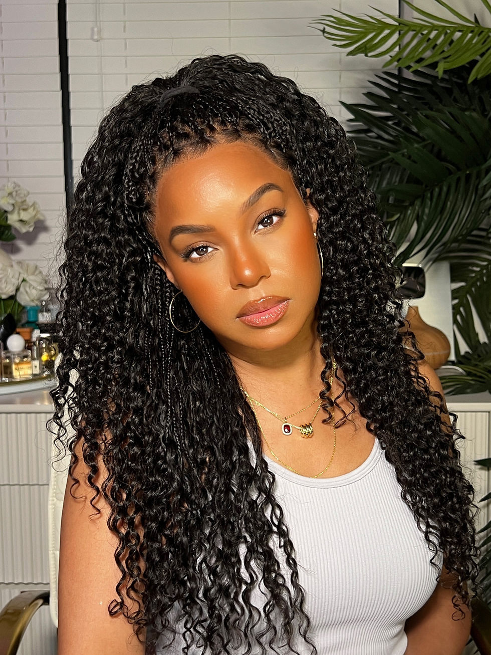 Thumbnail: FlowerSeason 20" Boho Box Braids Wig HD Full Lace Braided Wig