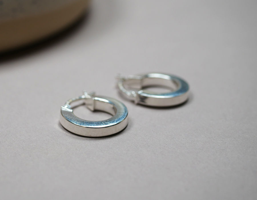 Miniaturbild: Kleine Silber Creolen Ohrringe