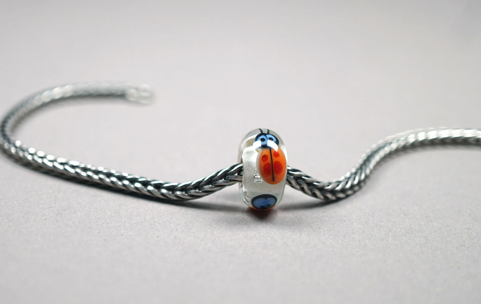 Miniaturbild: Marienkäfer Glasmodul für Trollbeads Armband