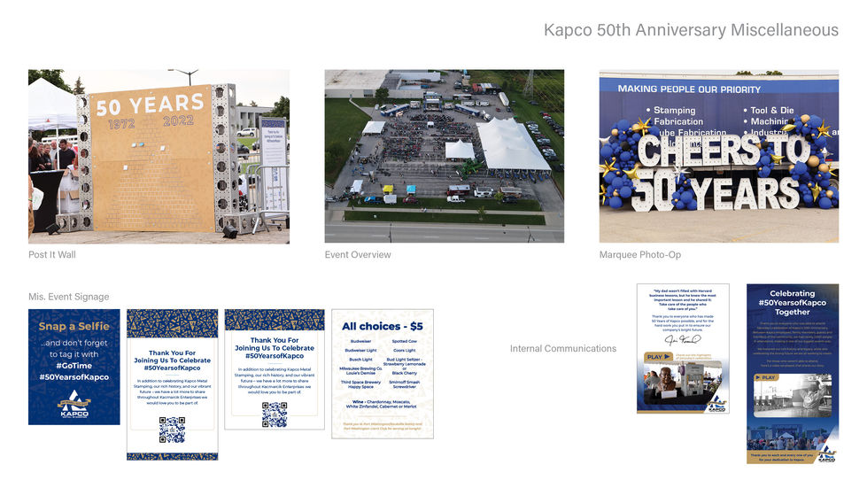50th Anniversary Miscellaneous Materials