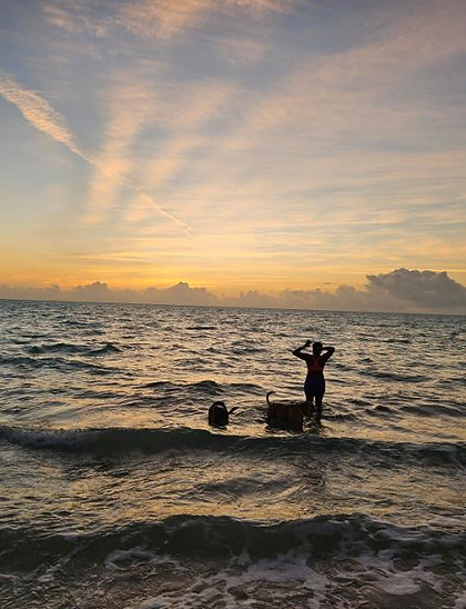 sunrise at Long Bay Beach