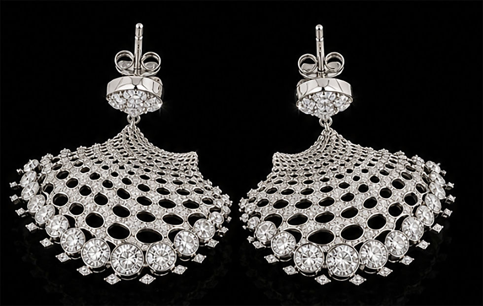 Miniaturbild: X Swing and Sway Diamond Earrings