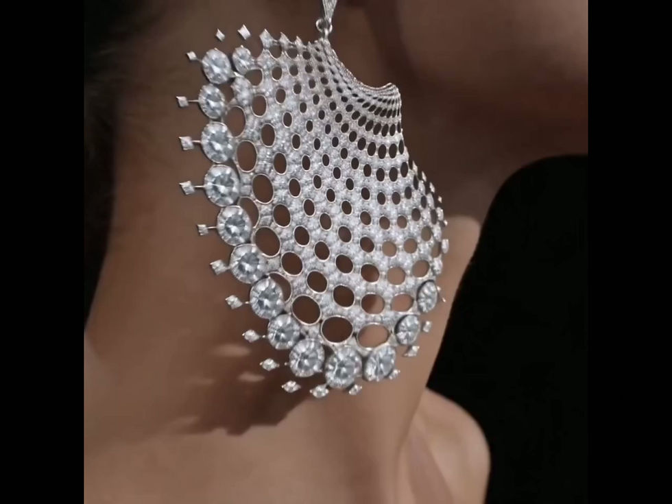 Miniaturbild: X Swing and Sway Diamond Earrings