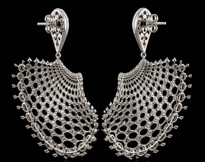 Miniaturbild: X Swing and Sway Diamond Earrings