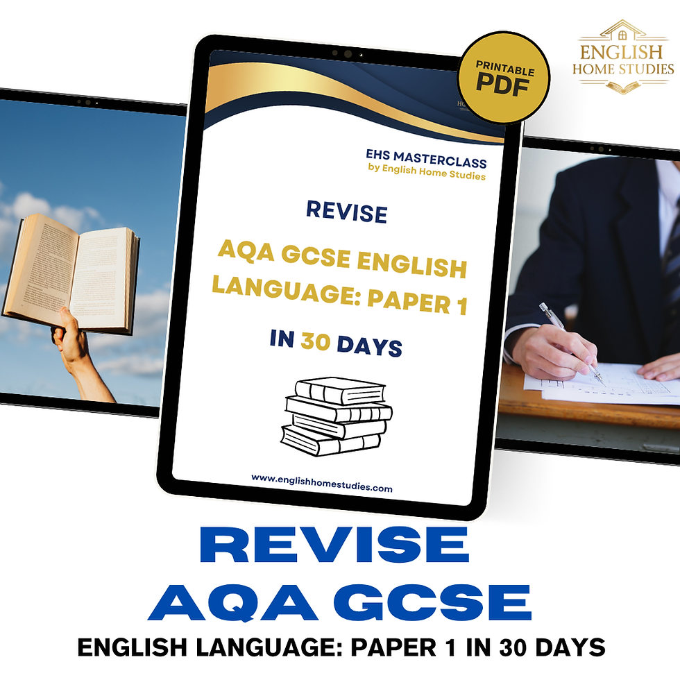 Thumbnail: AQA GCSE English Language: Paper 1: Revision Bundle