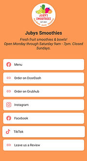 Multi-link NFC card display by Ronda Media for social media, menus, reviews, website, and more in East Stroudsburg, PA