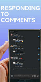 Professional social media comments dashboard displaying audience interactions, created by Ronda Media in East Stroudsburg, PA