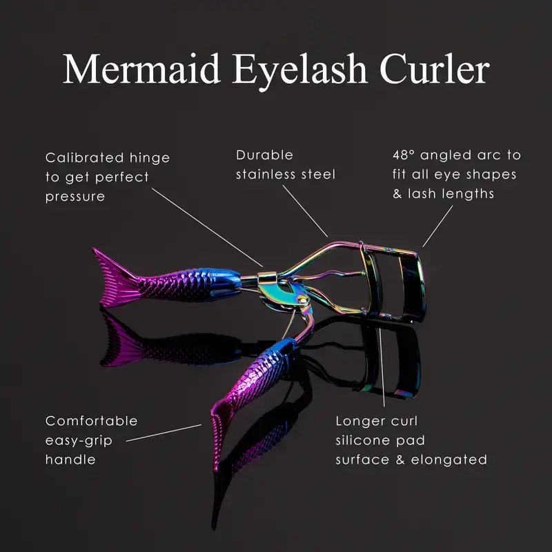 "1Pc Gradient Purple Curled Upswept Lashes for All Eyes"