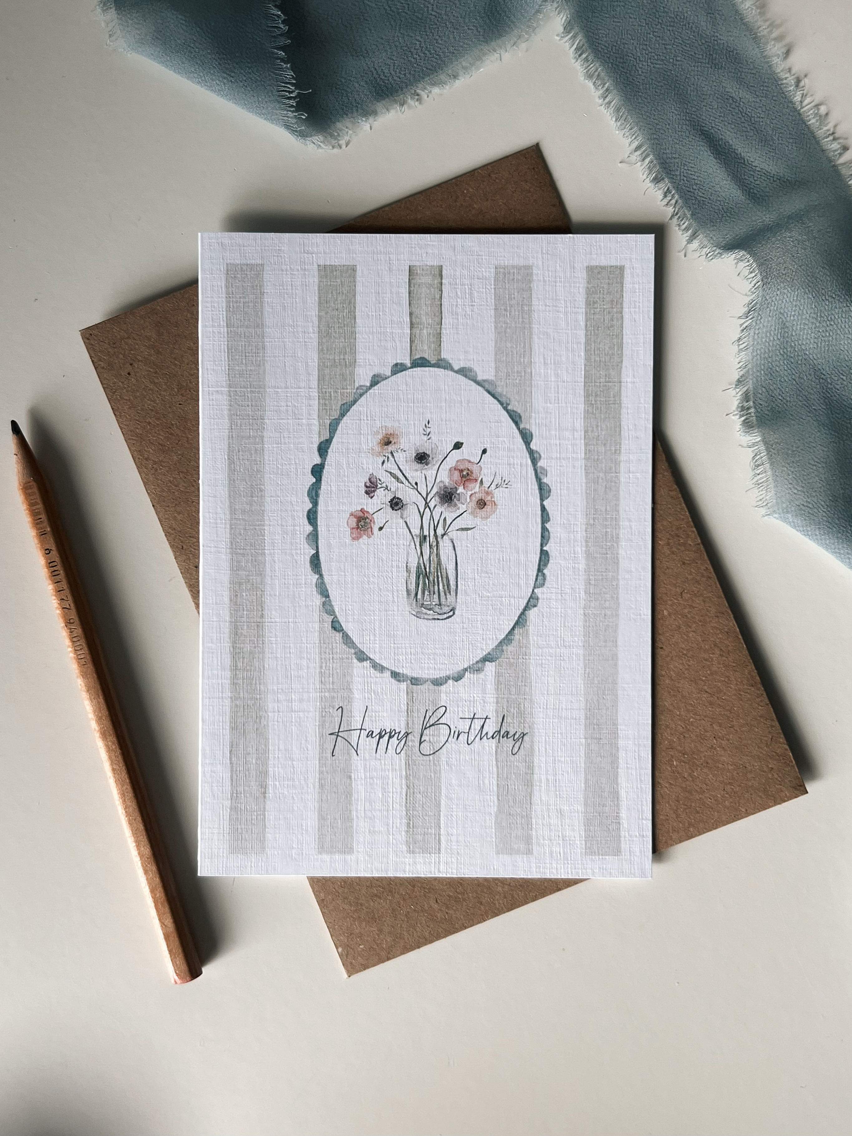 Happy Birthday Flower Card