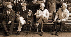 Old Men in Ketchum Town Square Report 'Zero Erections' Since Zumba Canceled