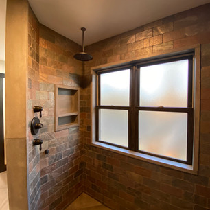 Rustic Shower Design
