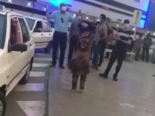 Arrest of a protesting citizen in Bandar Abbas