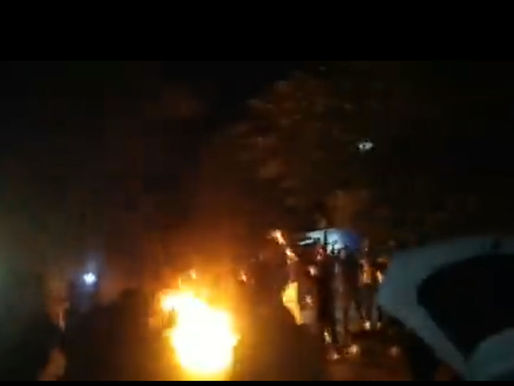 Iranians protesting against the Islamic regime