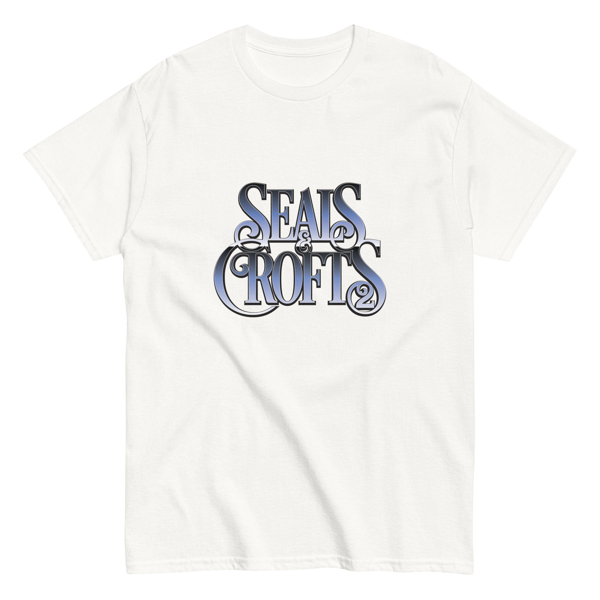 Seals & Crofts 2 Blue Chrome Logo Unisex classic tee