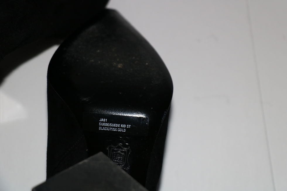 Thumbnail: Pierre Hardy Black Suede Boots