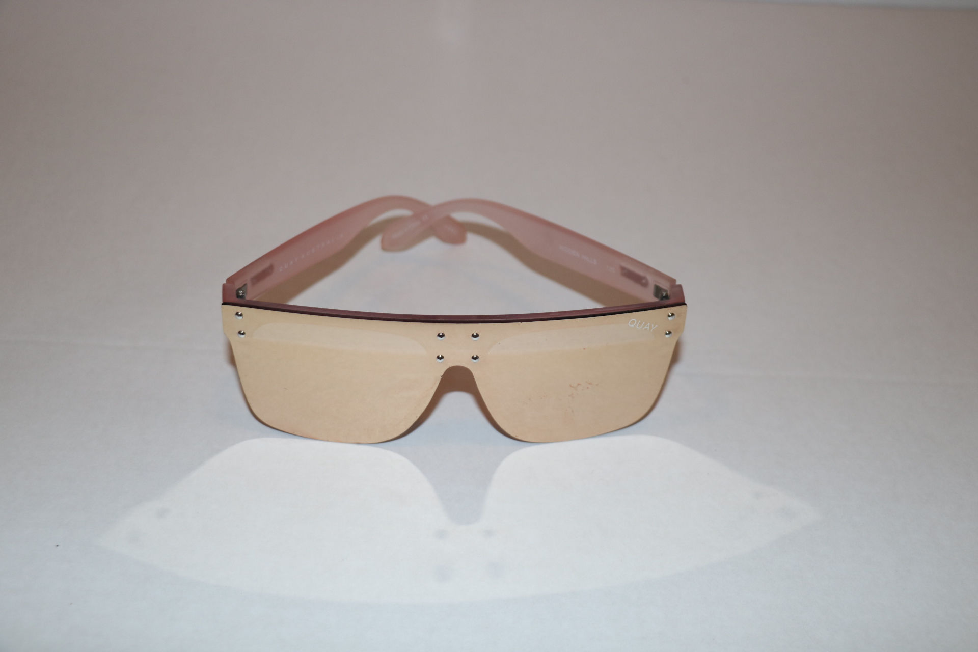 Quay Rose Gold Mirrored Sunglasses