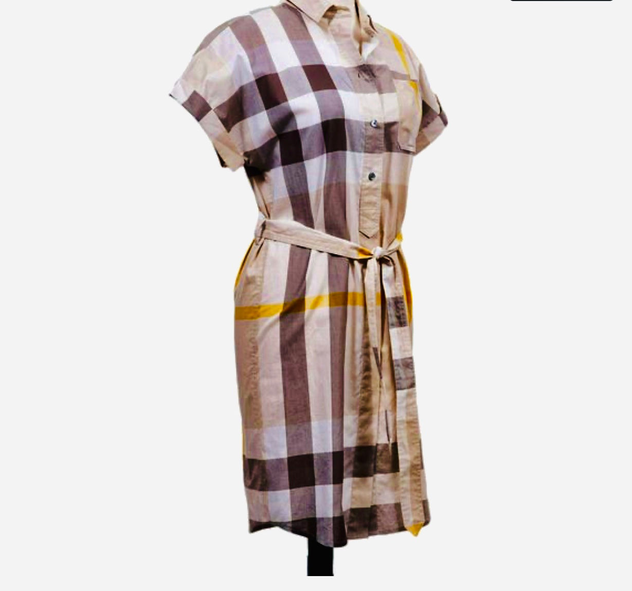 Burberry Brit - Checked Shirt Dress- NEW w/tags