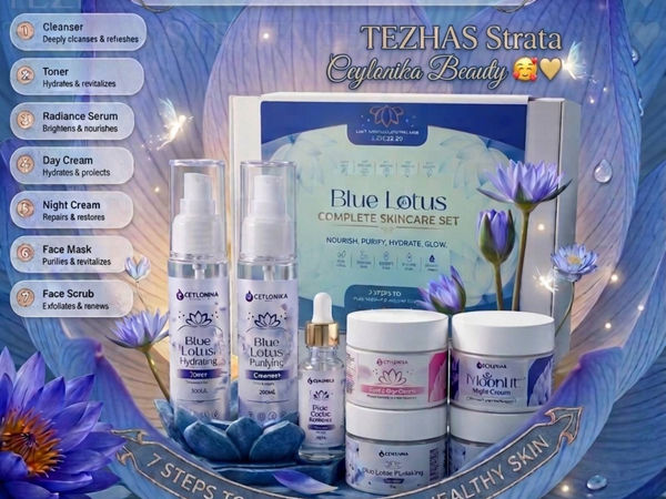 TEZHAS Strata Blue Lotus Complete Skincare Set