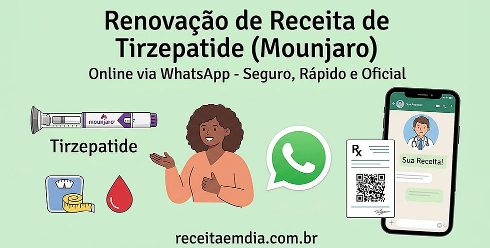 Renovar Receita de Tirzepatida (Mounjaro) Online