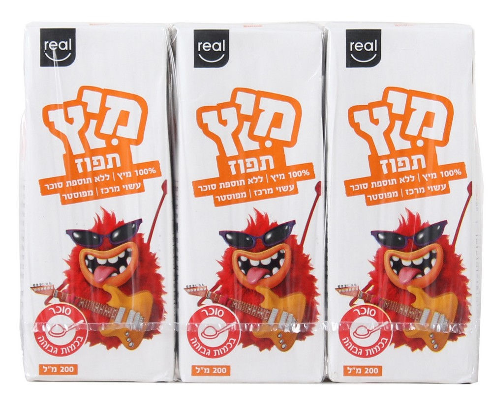 שלישיית מיץ תפוז המעדניה 3*200 מ"ל