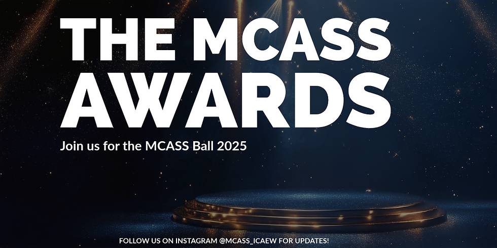 The MCASS Awards - MCASS Ball 2025