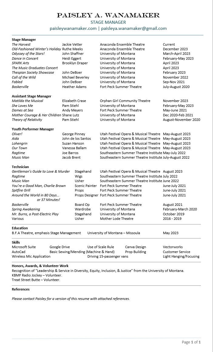 Digest Resume 1/1
