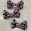 Thumbnail: Dog valentine bow tie in blue with red hearts