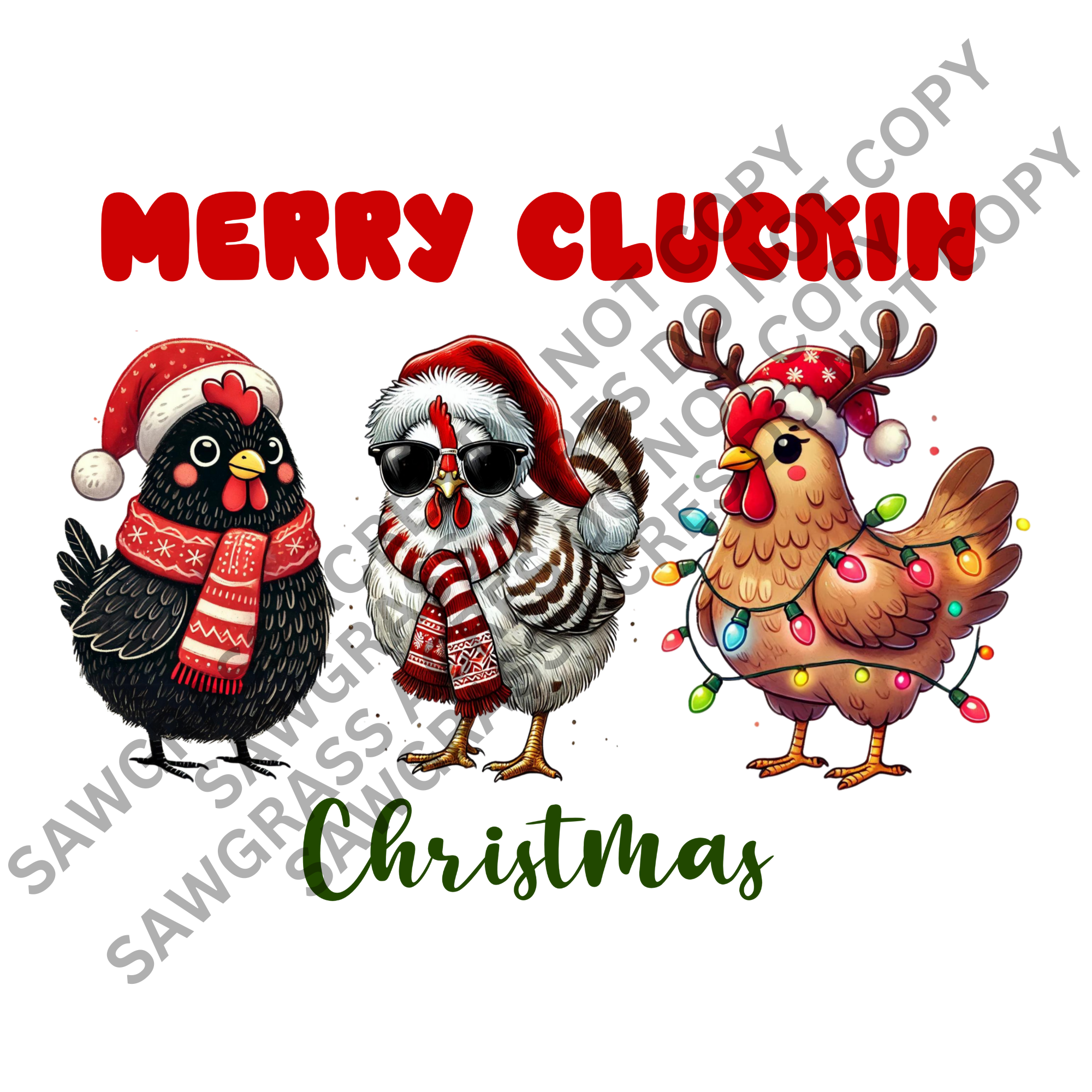 MERRY CLUCKIN CHRISTMAS