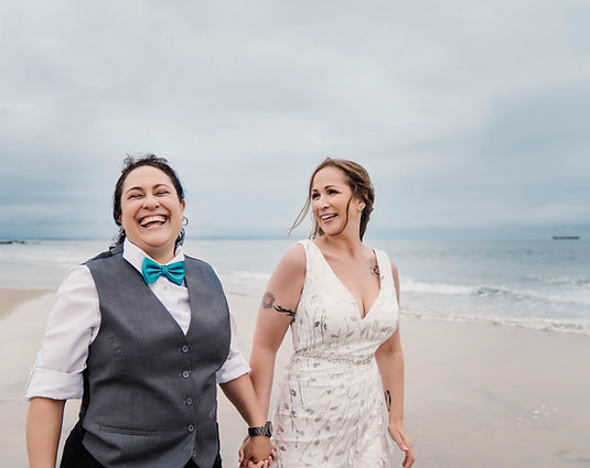 Coronado Beach Elopement Photos | Two Brides Are Better Than One | Janice and Joel