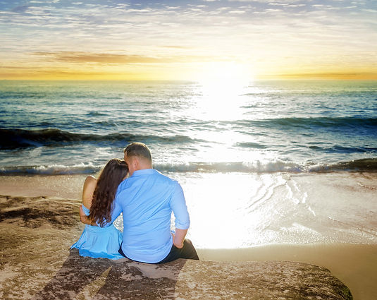 Windansea Beach Couple Portrait Photos | Amber and James