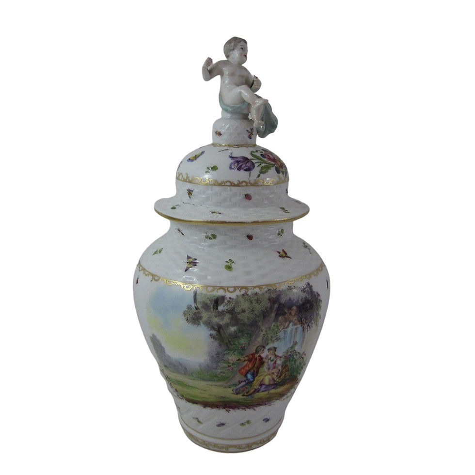 Miniature : Vase en porcelaine de saxe