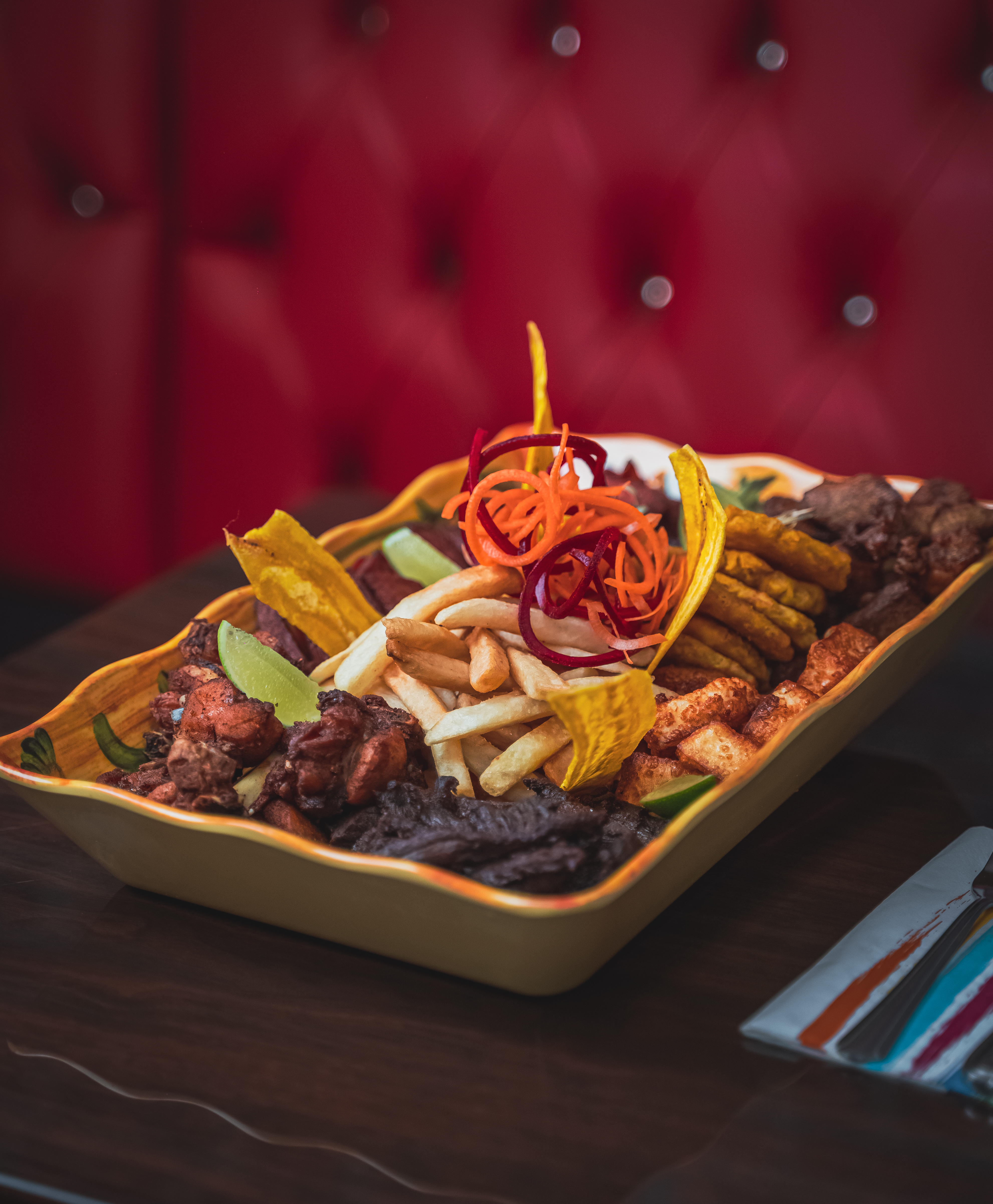 Arranged Food and Objects