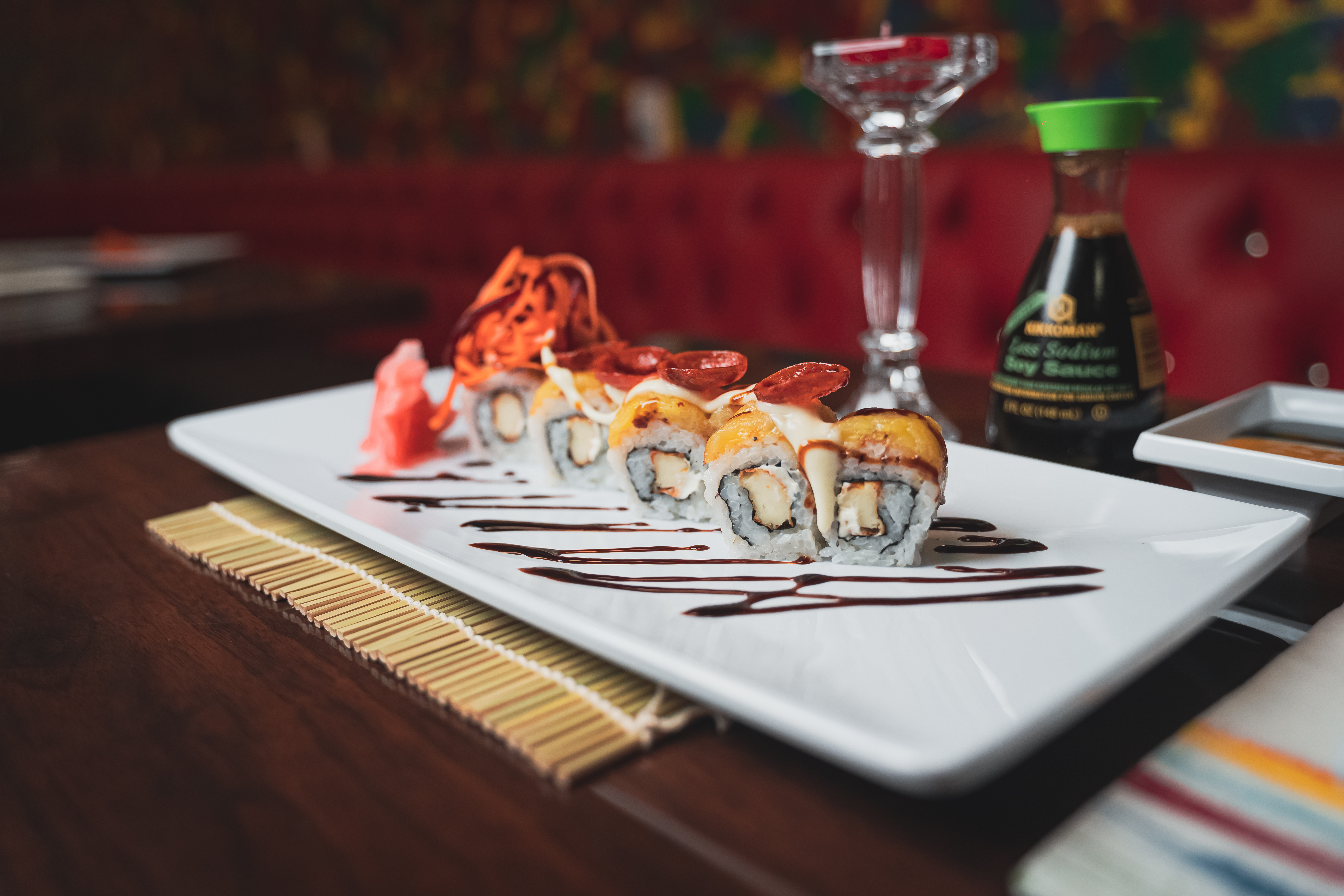 Arranged Food and Objects