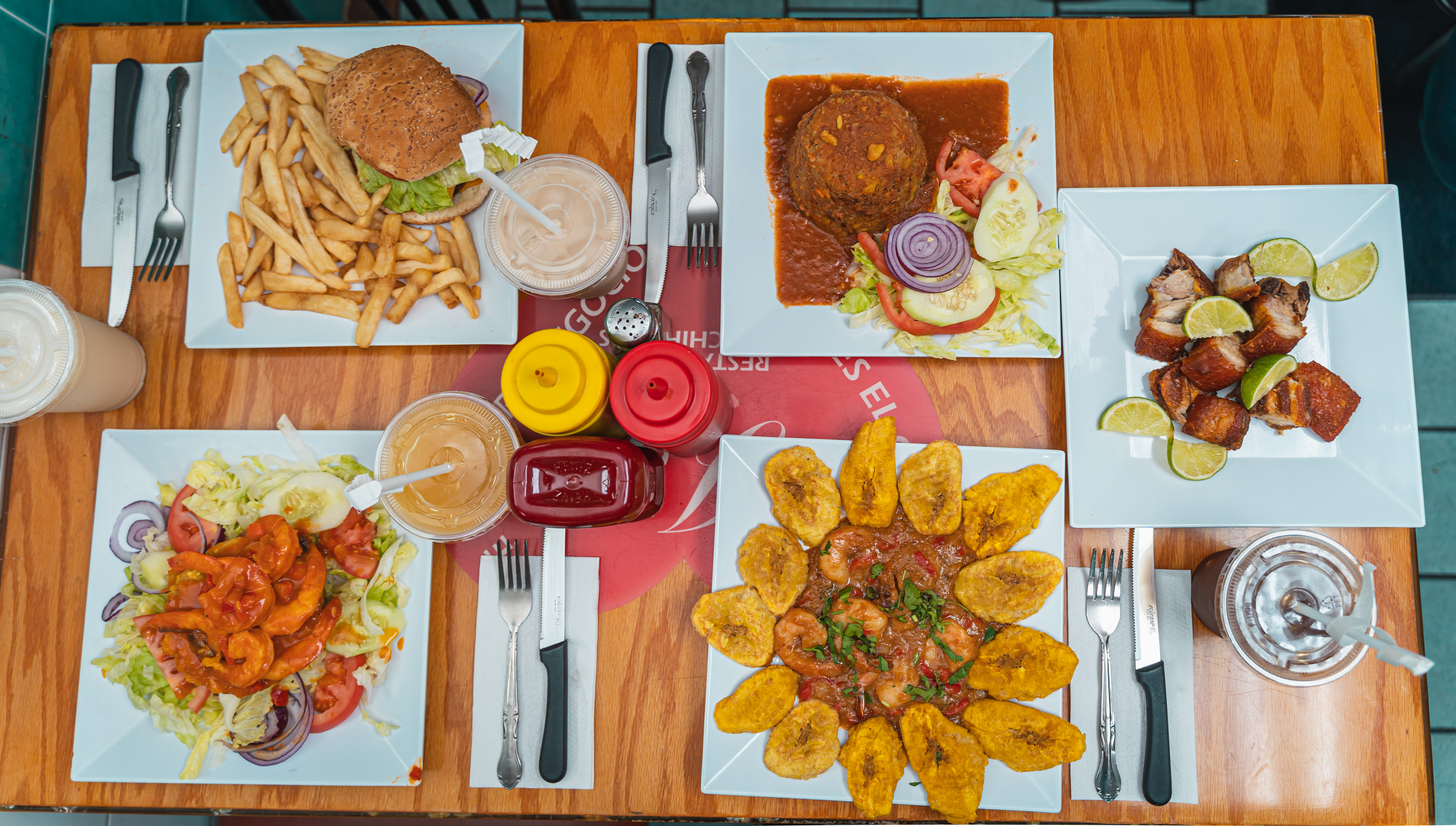 Arranged Food and Objects