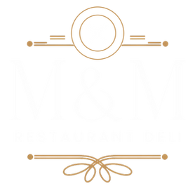 m&m restaurant deli logo