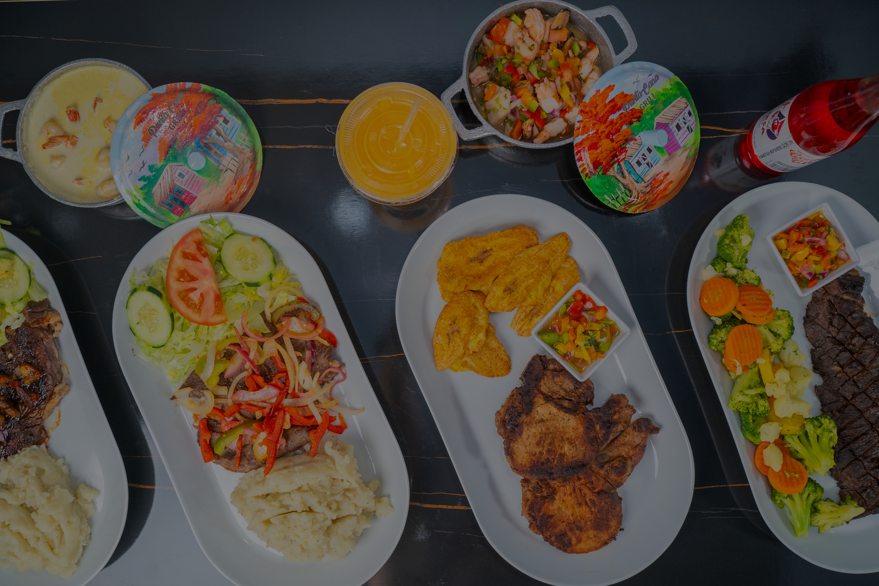 Arranged Food and Objects