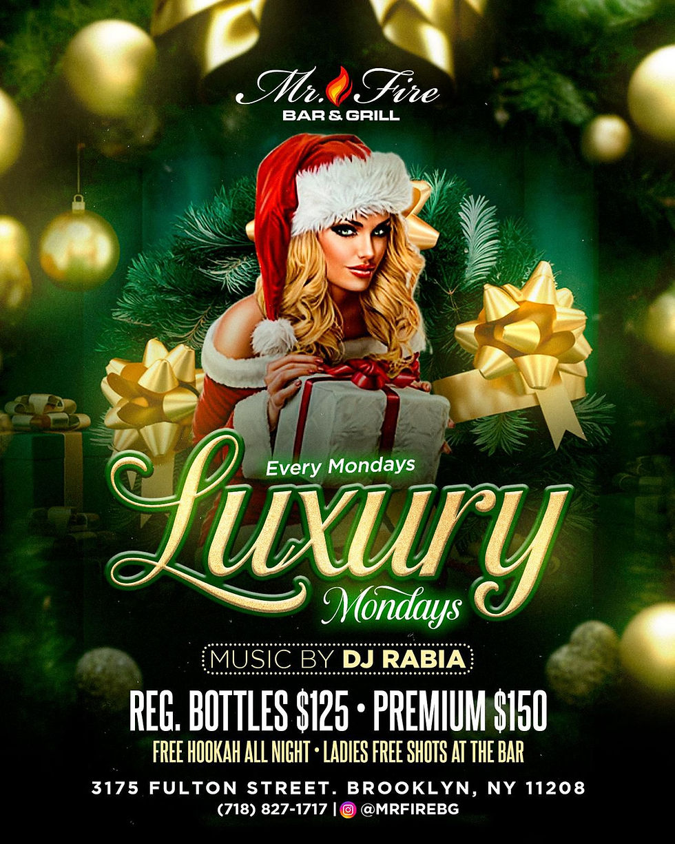Luxury Mondays!! Music By Dj Rabia