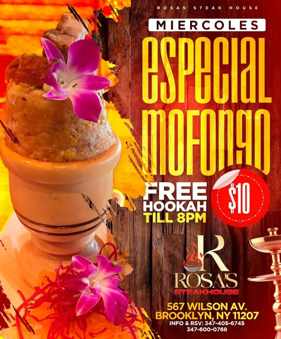 Special Mofongo!! Rosa's Steak House