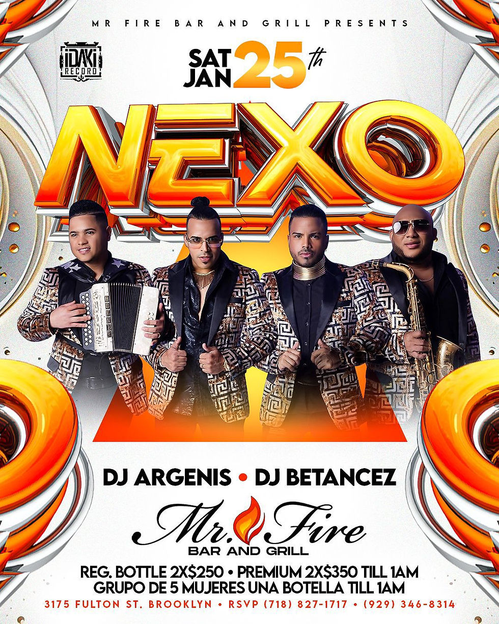 NEXO en Mr Fire Bar And Grill!! Dj Argenis X Dj Betancez