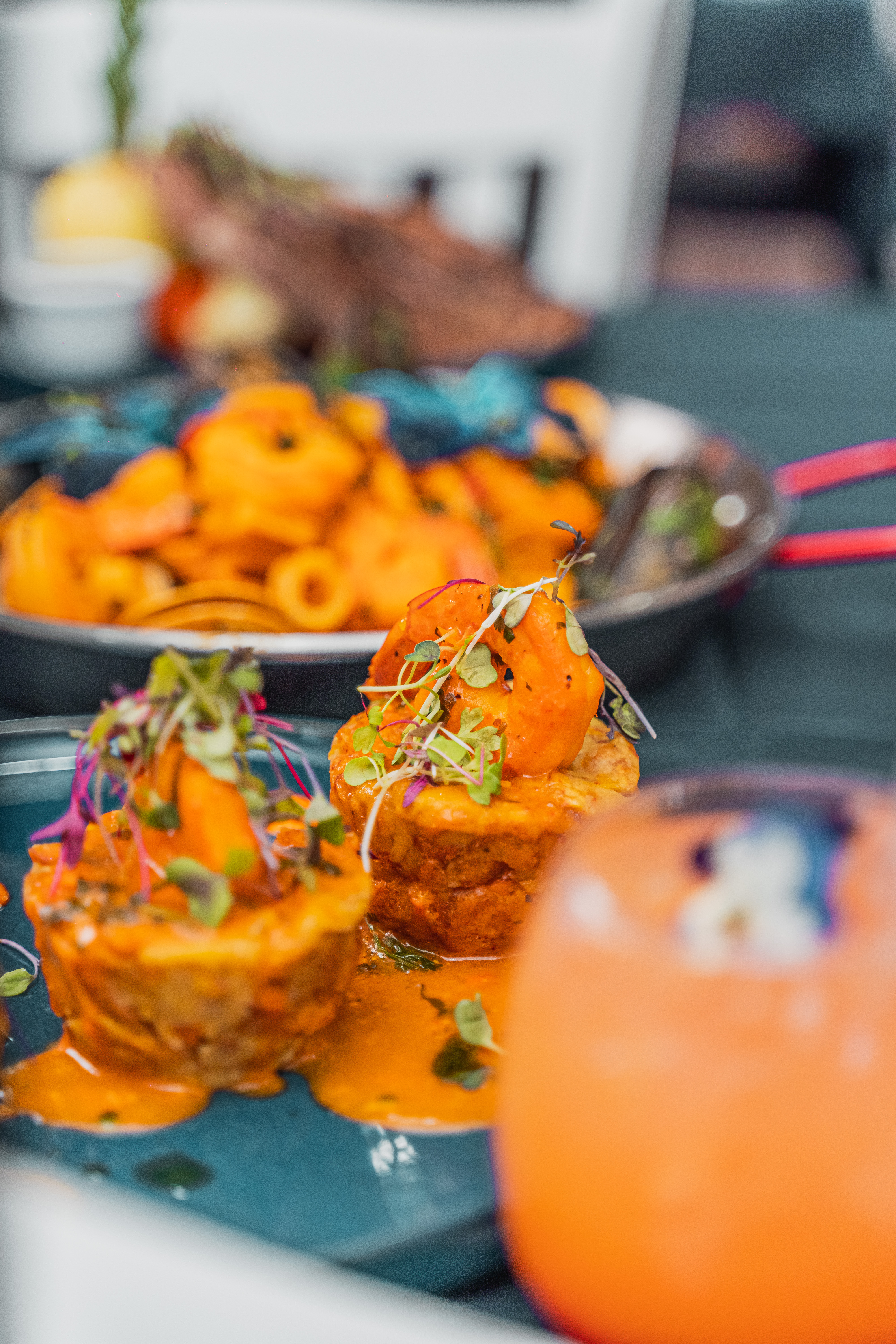 Arranged Food and Objects